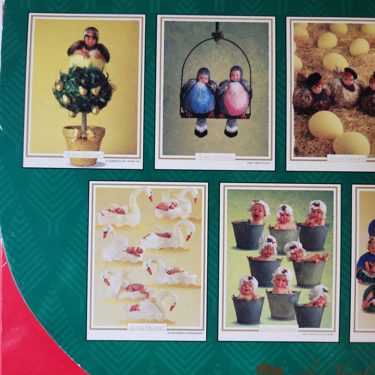Vintage Anne Geddes Christmas Card Set | 24 1990s Twelve Days of Christmas