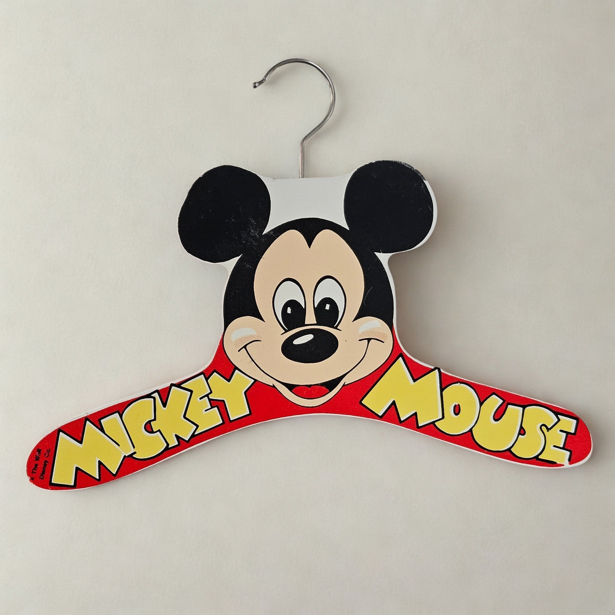 1960s Disney Mickey Mouse Wooden Hanger