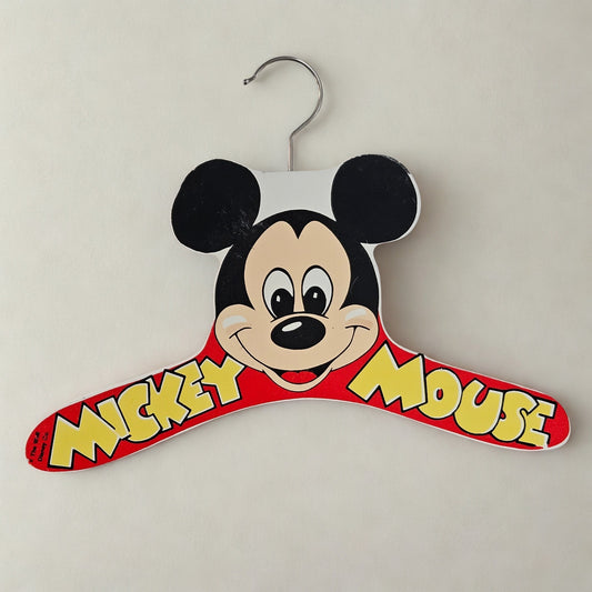 1960s Disney Mickey Mouse Wooden Hanger