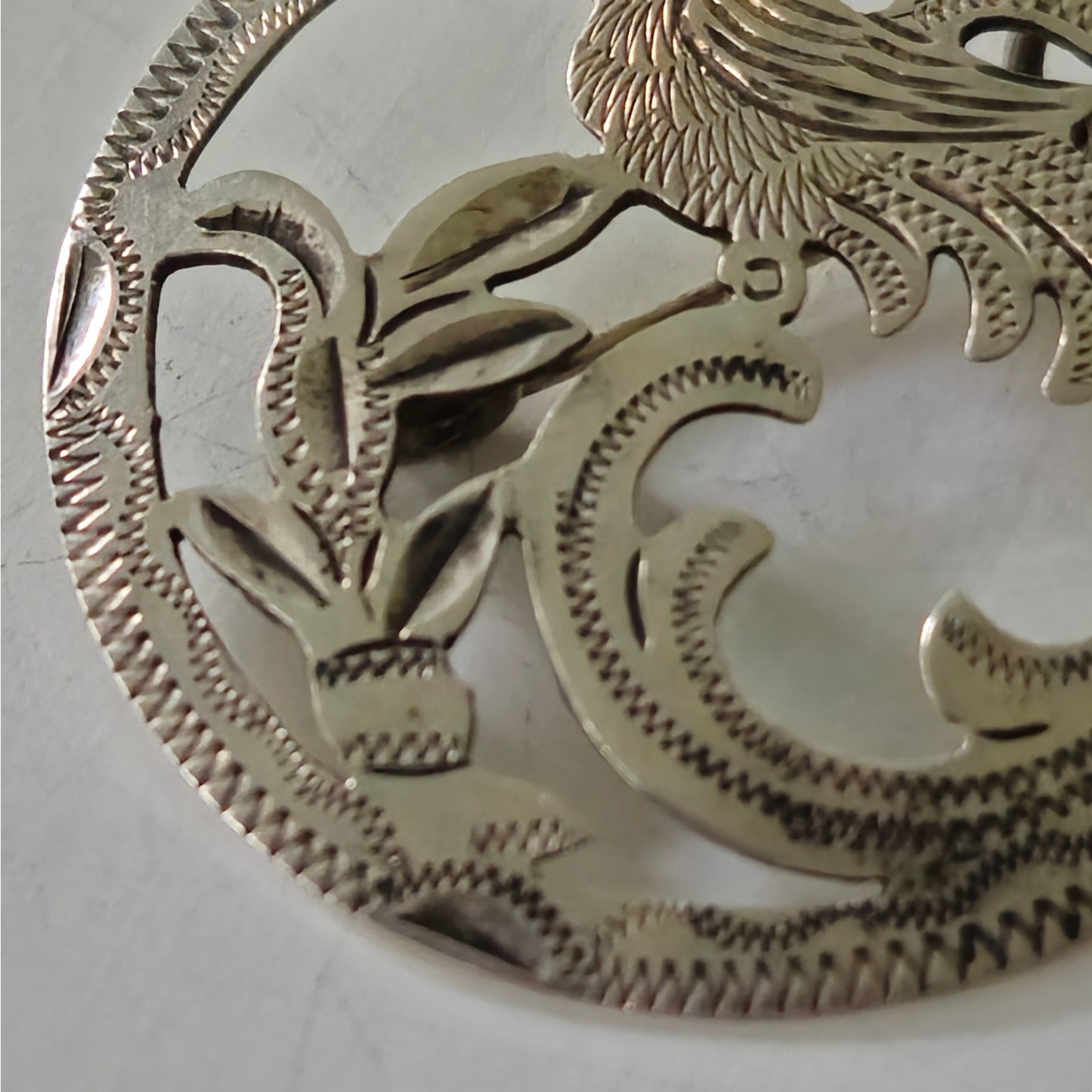 1940s Guatemalan 900 Silver Bird Brooch