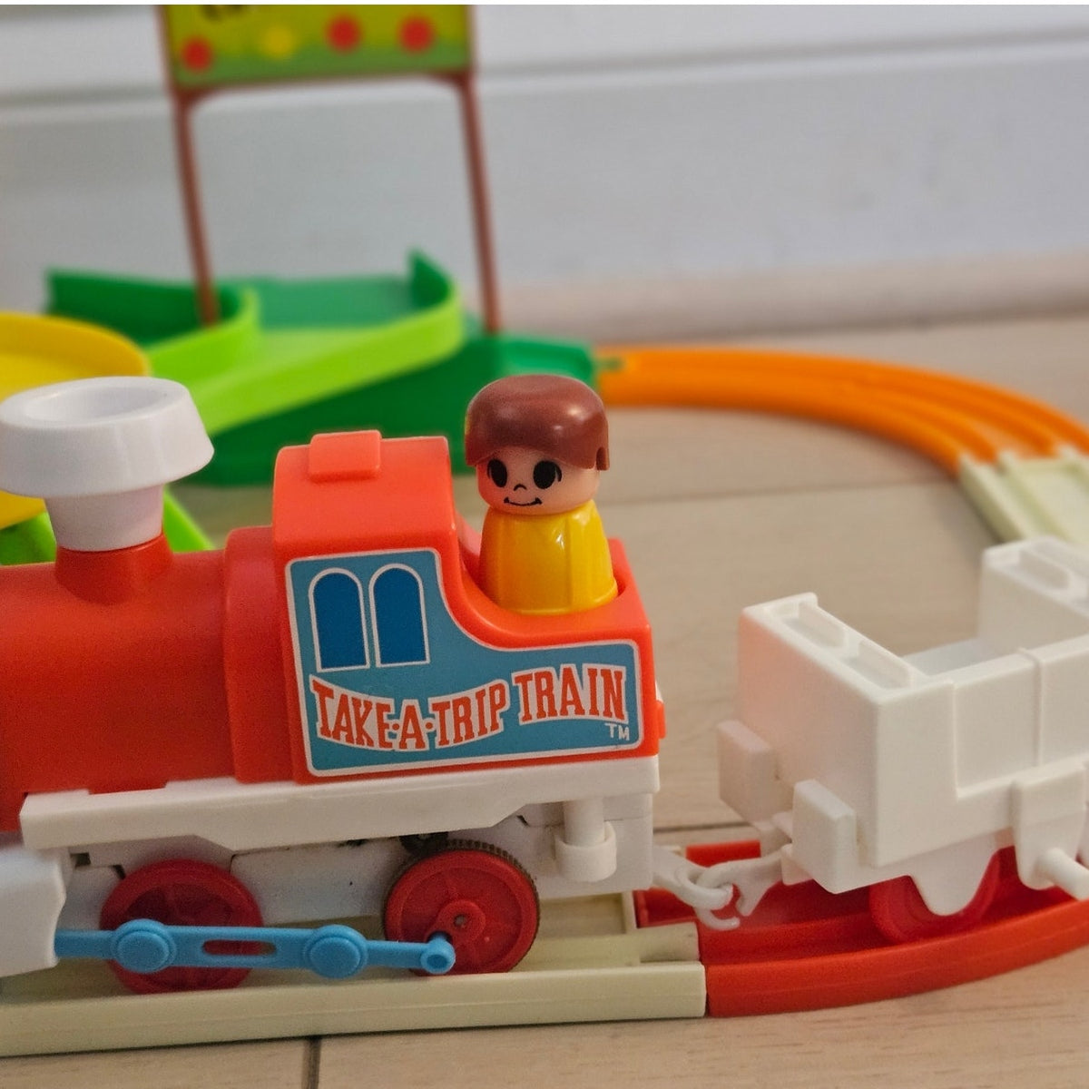 Vintage 1978 Tomy Playrail Merry-Go-Copter | Complete Working Train Set Boxed