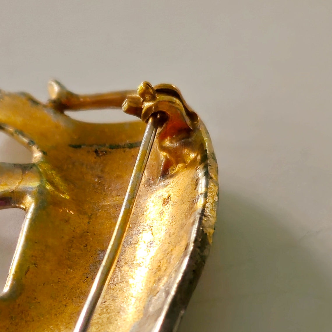 Mid-Century Gold Tone Elephant Brooch