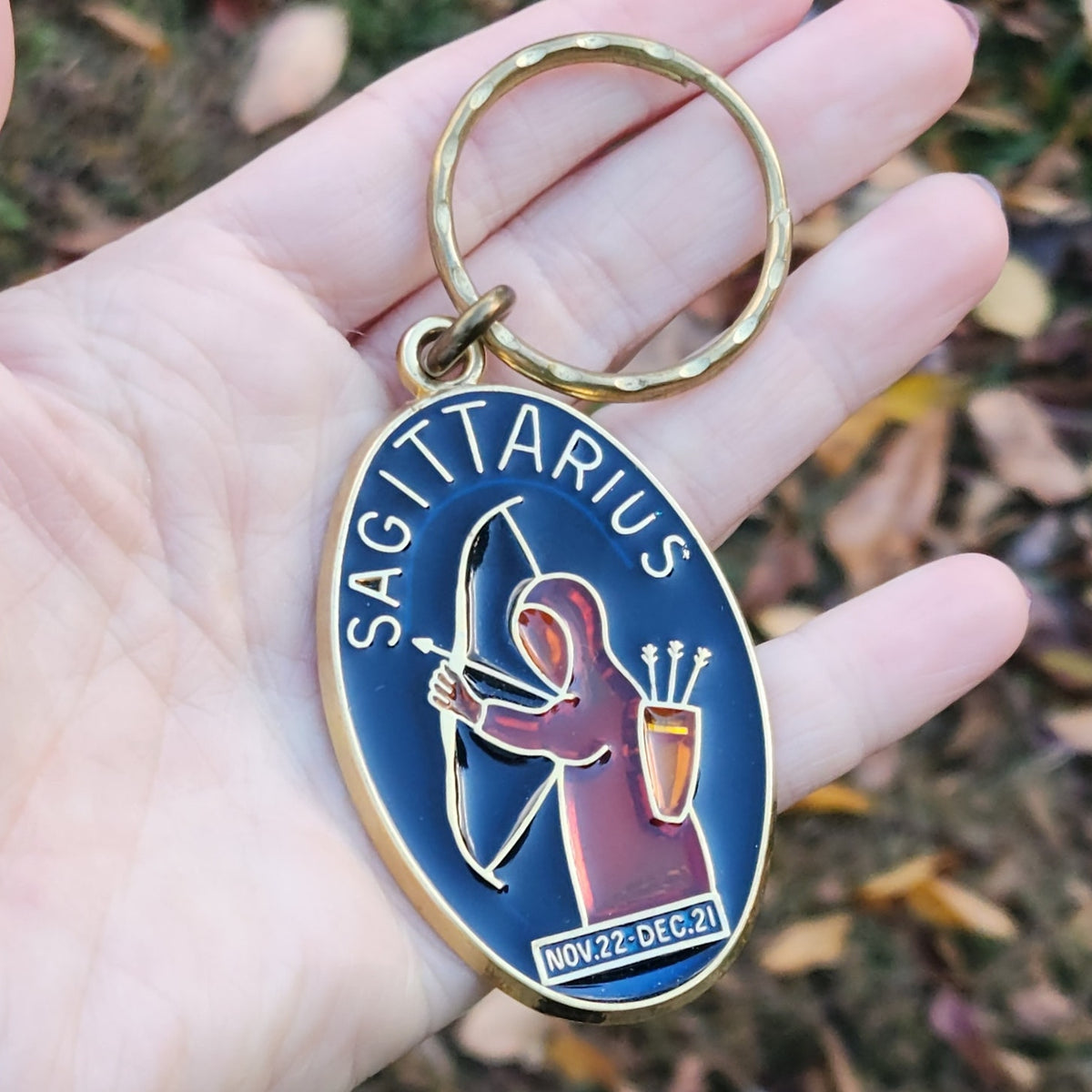 1970s Key Carriers Sagittarius Key Ring