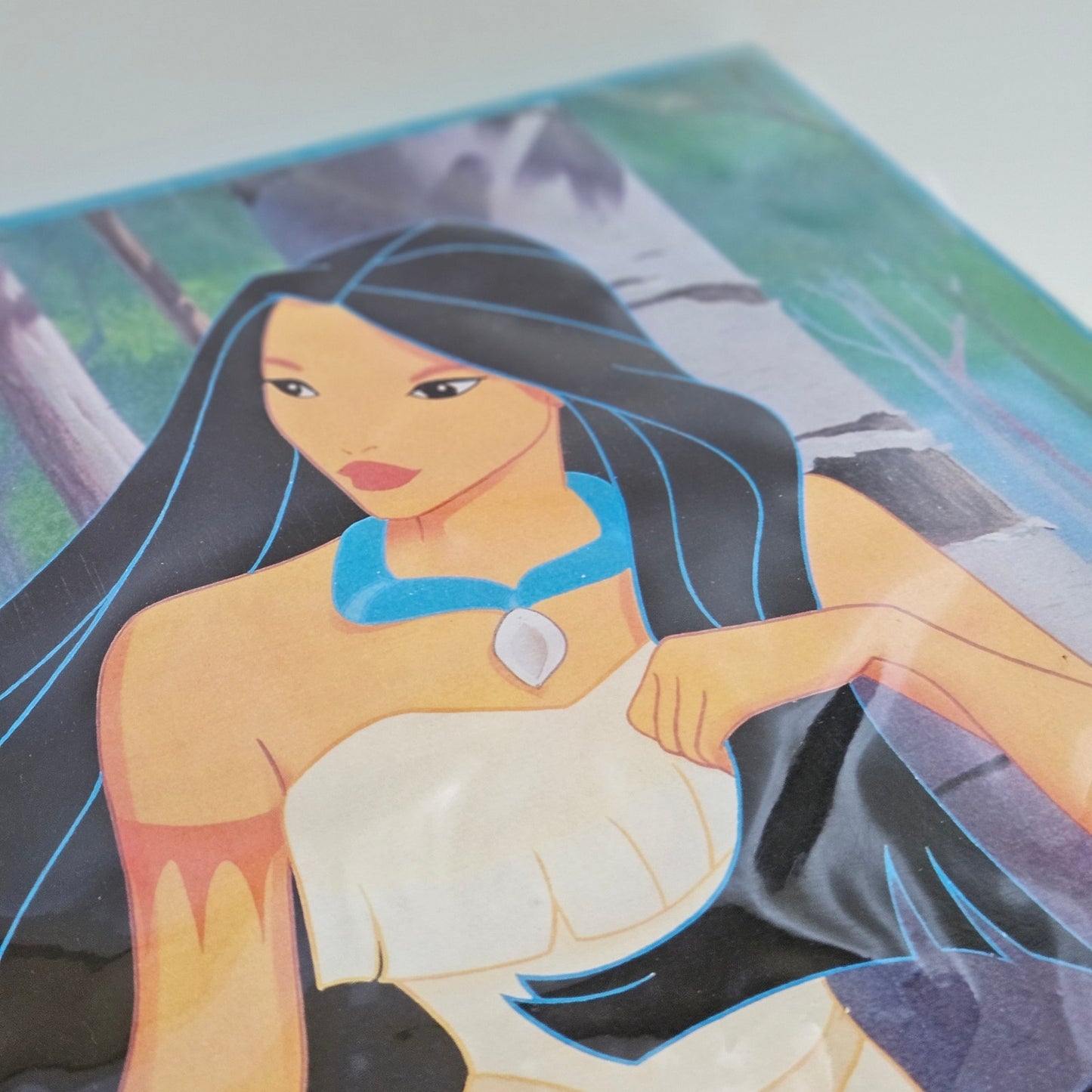 Vintage 1995 Disney Pocahontas Pillowed Lap Desk Rose Art 90s Kids Writing Desk