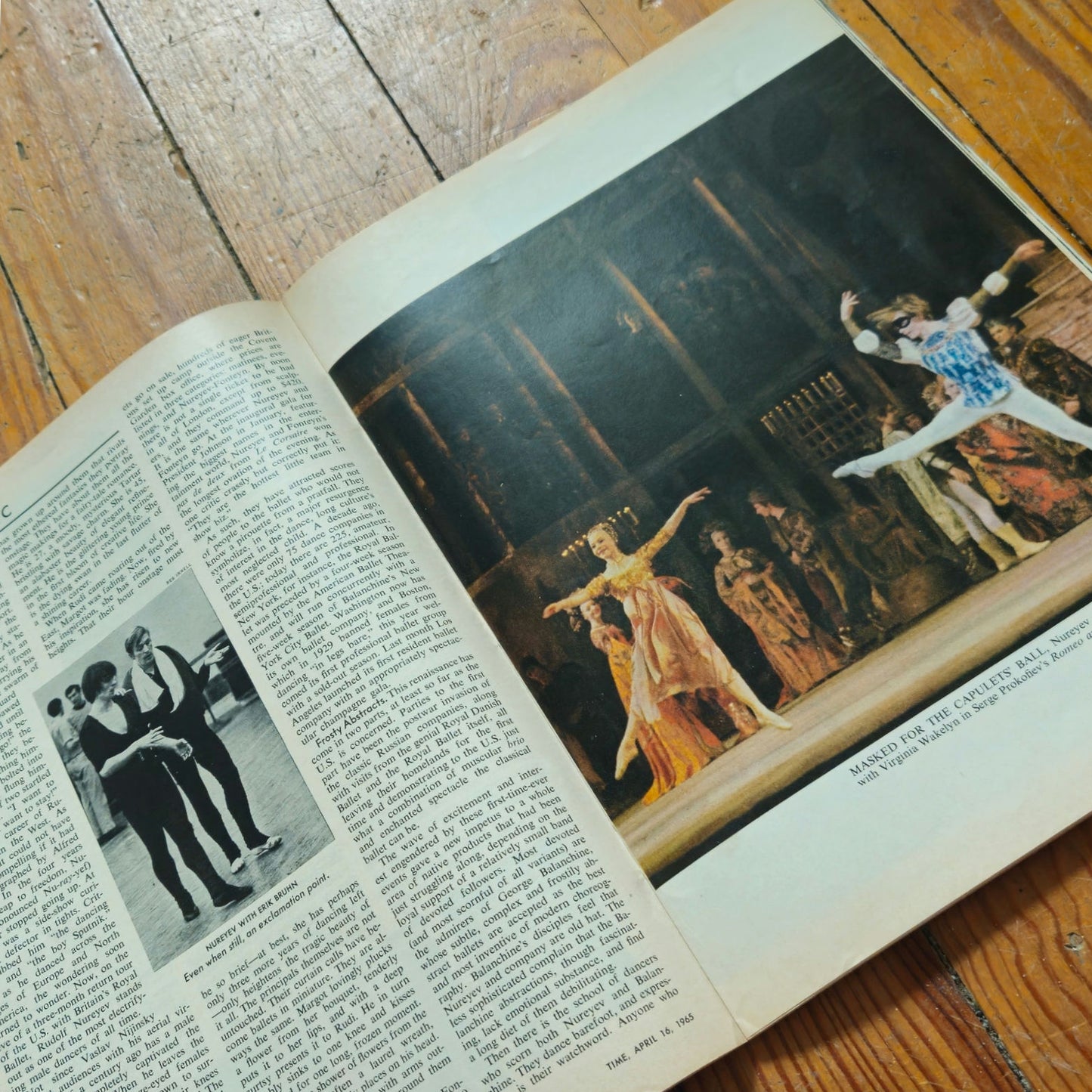 Vintage TIME Magazine | April 16 1965 Rudolf Nureyev Cover | Mid Century Ballet