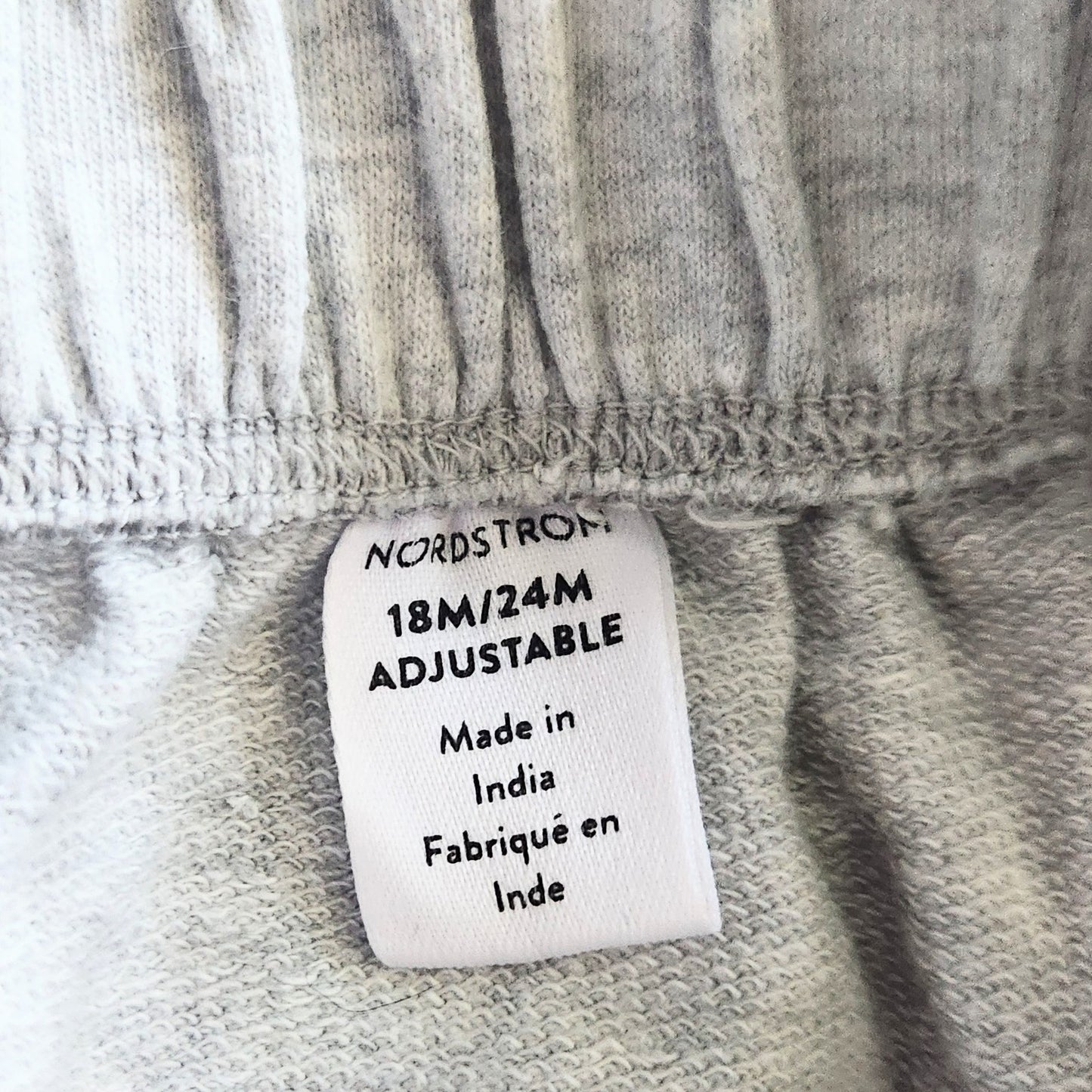 Nordstrom Kids Everyday Grow With Me Organic Cotton Overalls | Light Gray, Adjustable Straps | Size 18-24 Months