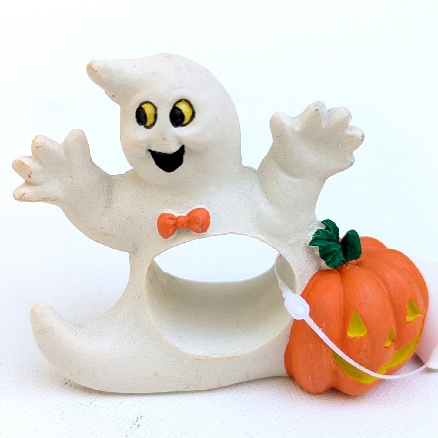 1990s Halloween Ghost & Jack-o’-Lantern Napkin Rings