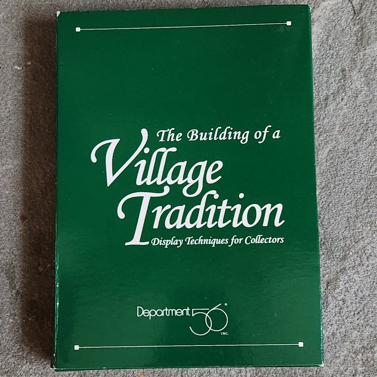 Vintage 1994 Dept 56 "The Building of a Village Tradition" VHS & Booklet