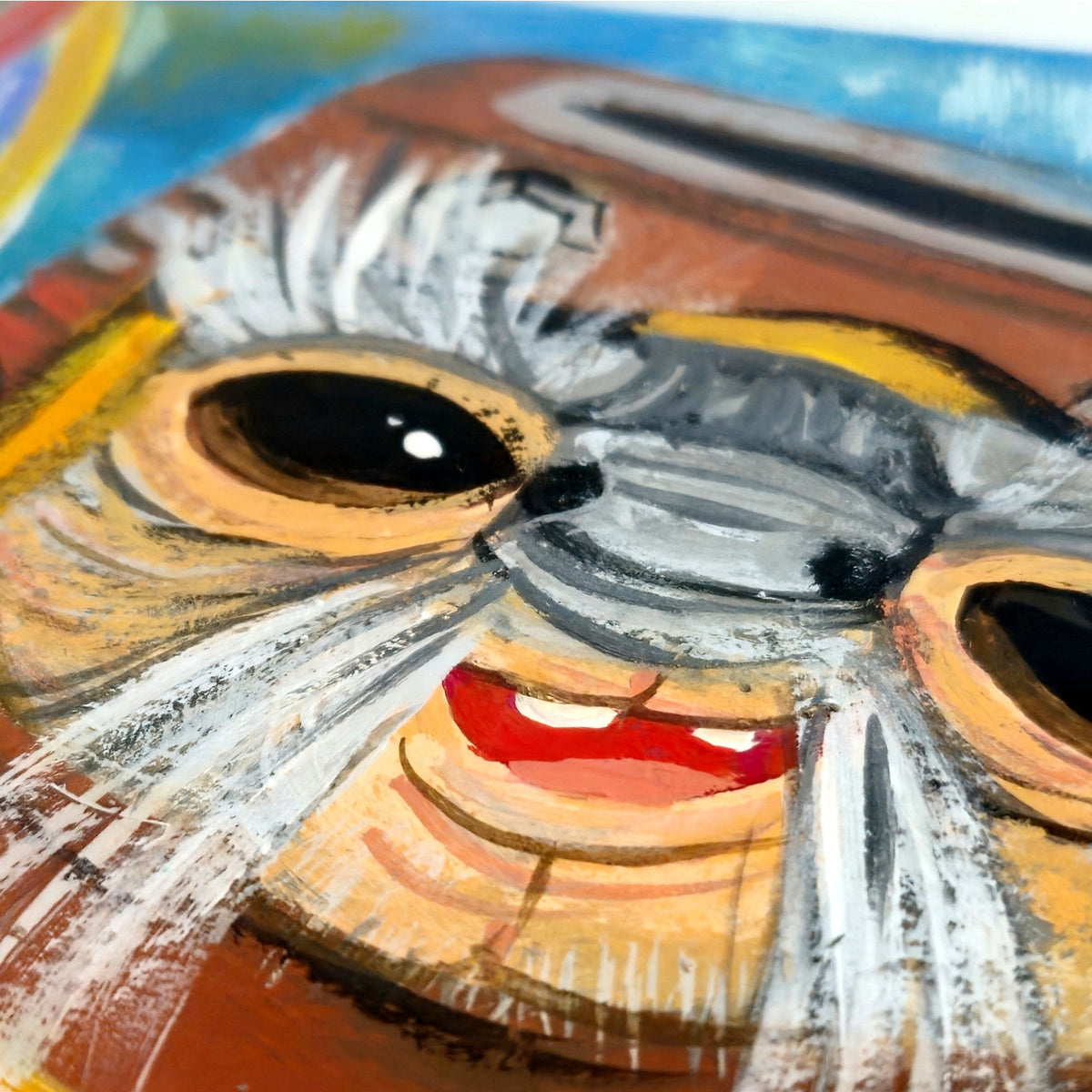 Original Star Wars Babu Frik Framed Painting