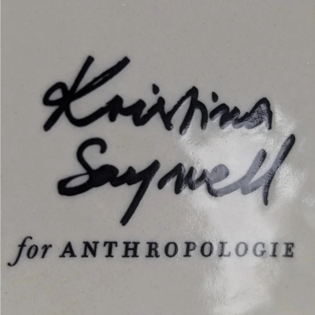 Anthropologie Santa Canape Plate by Kristina Saywell | Krafty K Design Ceramic