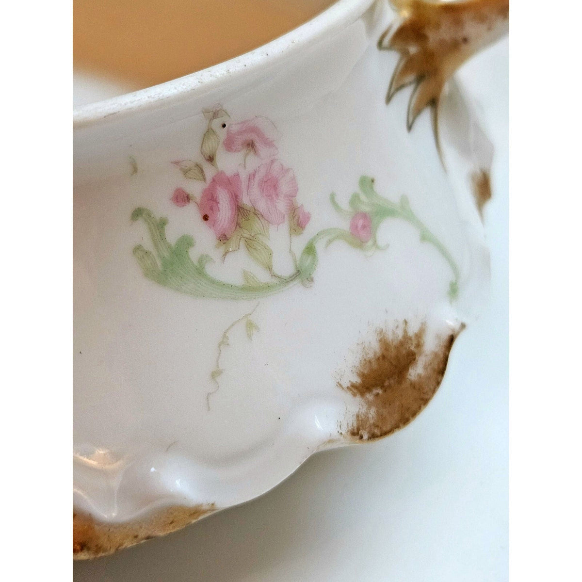 1800s Haviland Limoges Schleiger Covered Vegetable Dish