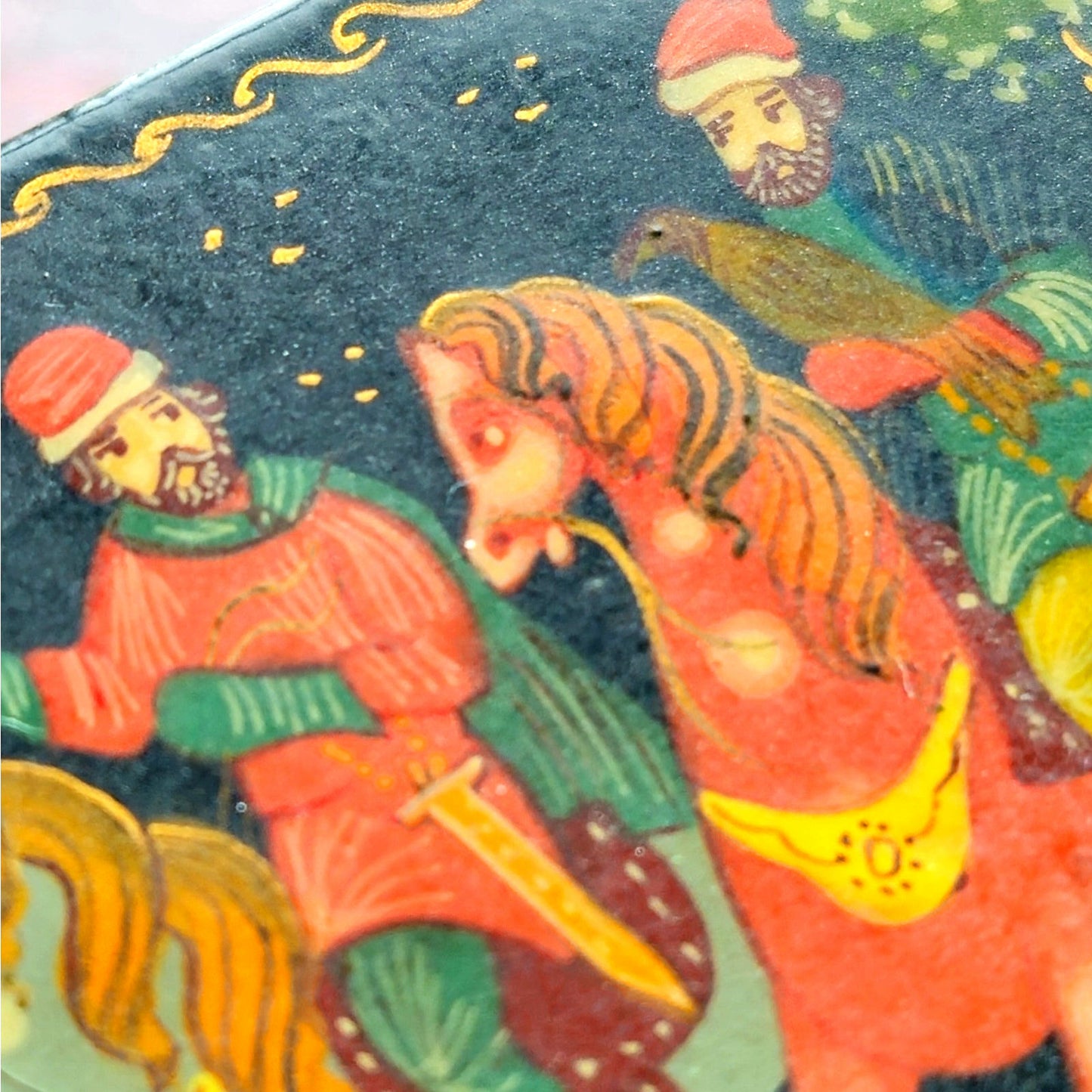 1970s Russian Signed Palekh Lacquer Box