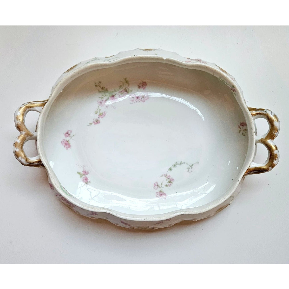 1800s Haviland Limoges Schleiger Covered Vegetable Dish