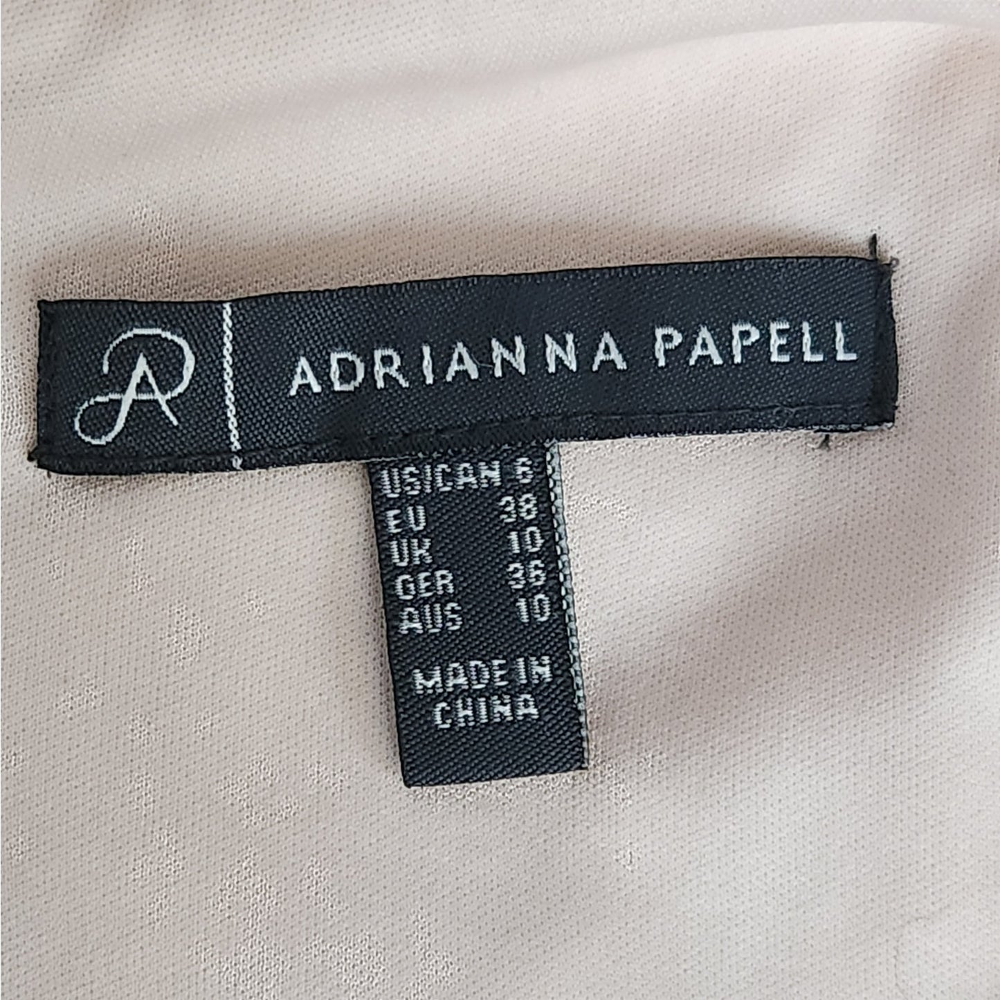 Adrianna Papell Champagne Sequin Sleeveless Evening Top | Women's 6