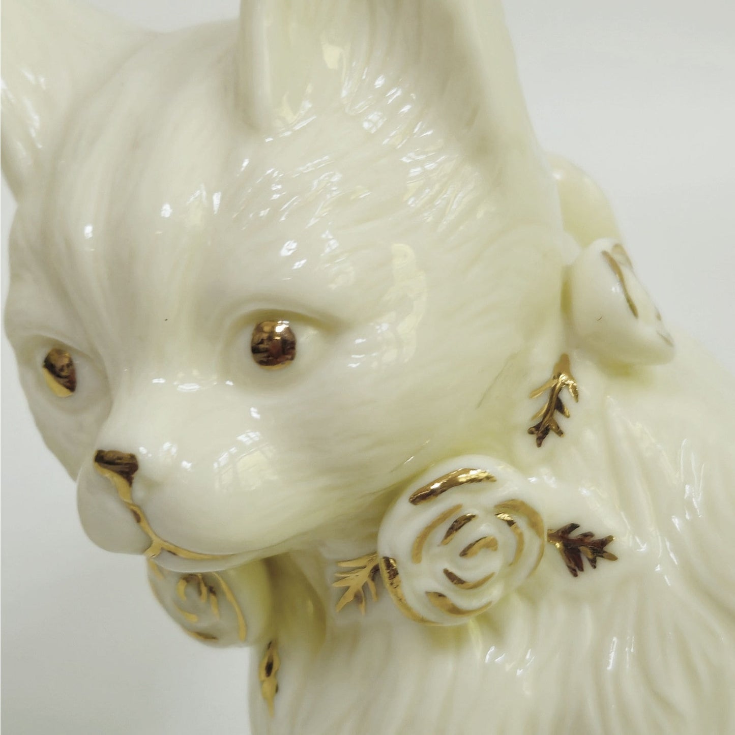 1980s Formalities by Baum Brothers Ivory Cat Figurines Pair