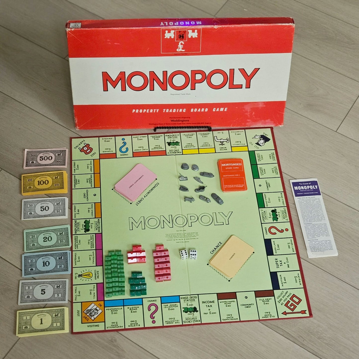 1972 British Monopoly Board Game