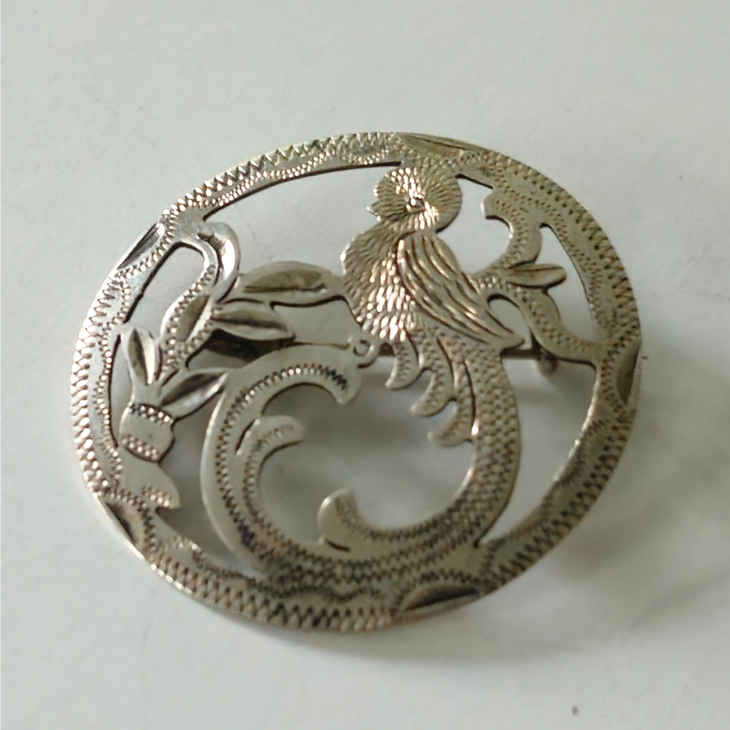 1940s Guatemalan 900 Silver Bird Brooch