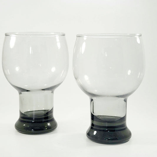 MCM Libbey Stax Smoke Gray Glasses | Set of 2
