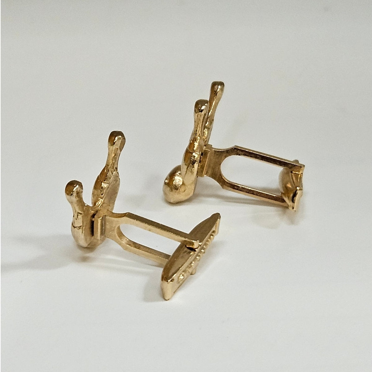 MCM Gold Bowling Cufflinks