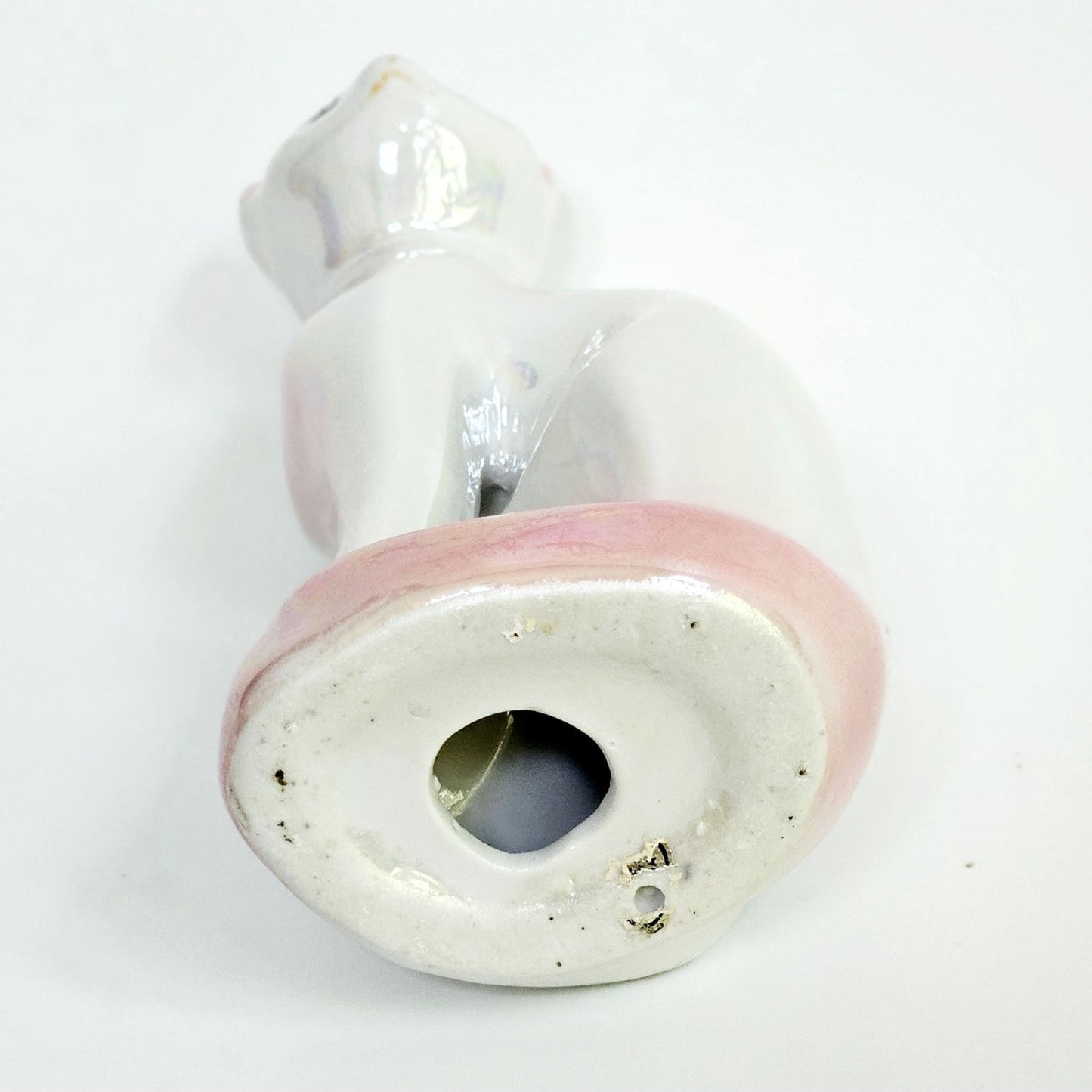 Mid-Century Iridescent Lustre Glaze Cat Figurine