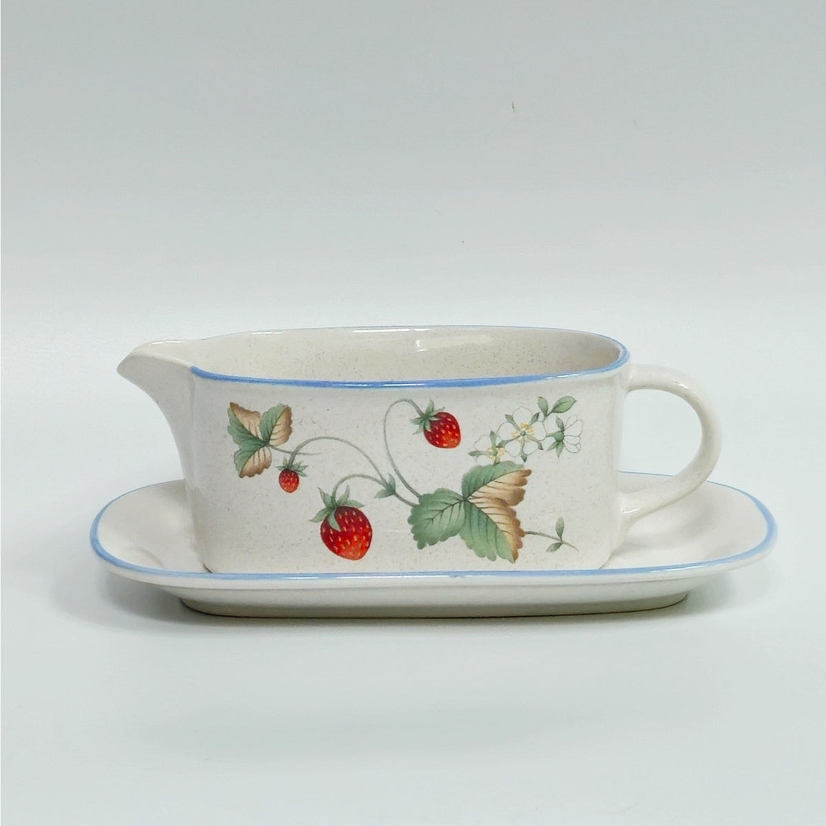 1980s Savoir Vivre "Luscious" Strawberries Gravy Boat
