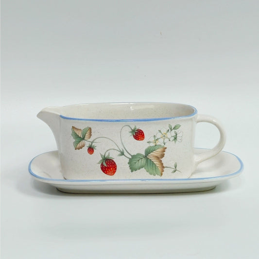 1980s Savoir Vivre "Luscious" Strawberries Gravy Boat