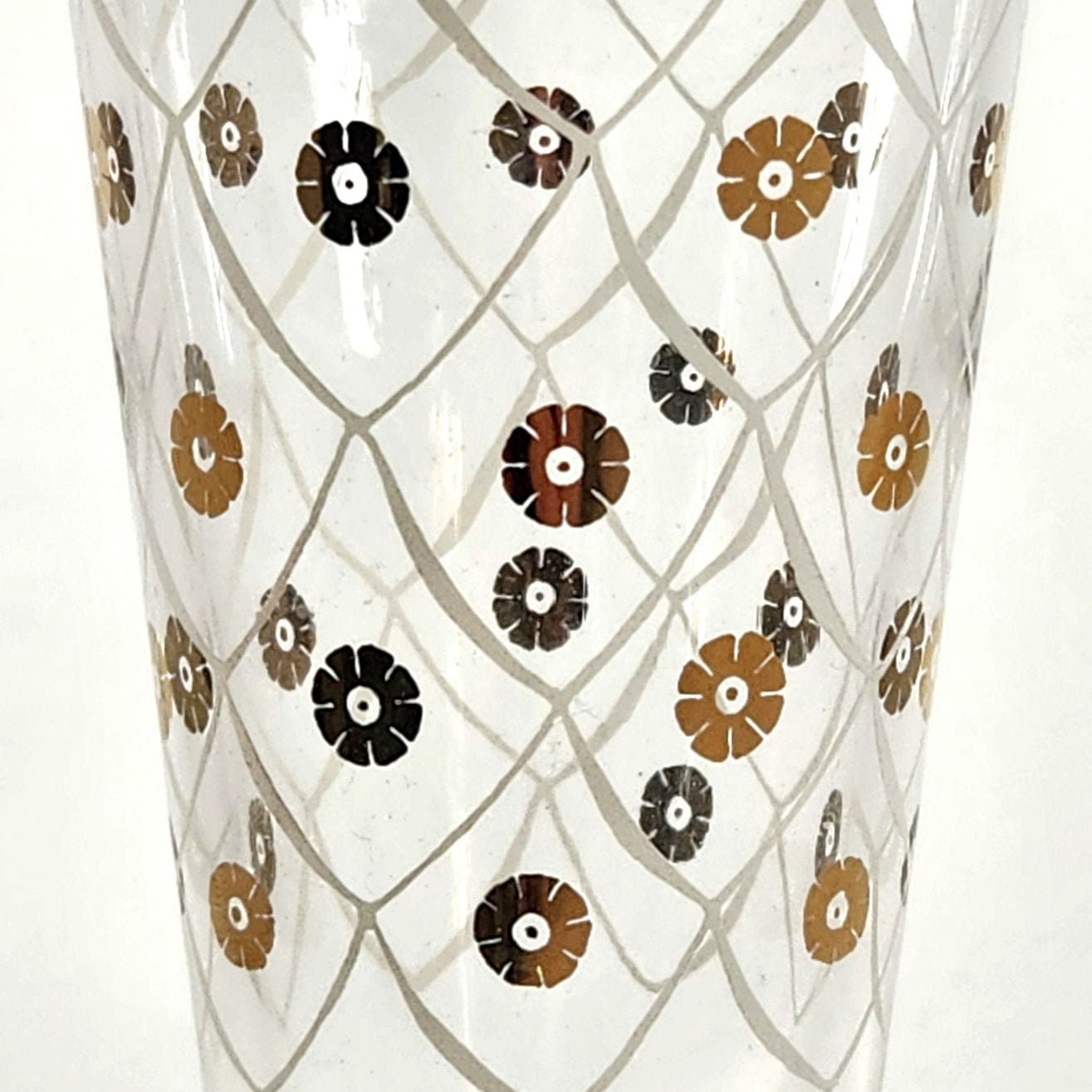 Set of 4 MCM Aldon Greek Goddess Pilsner Glasses