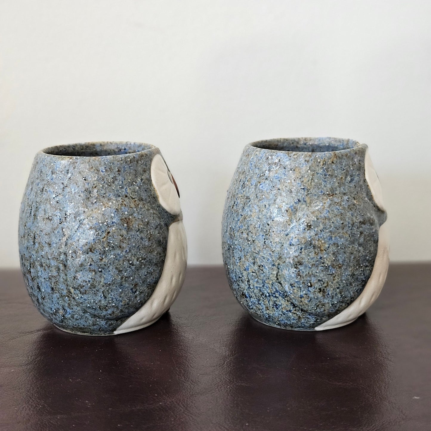 Vintage Owl Steeping Teapot Set with 2 Cups | 1970s Otagiri Japanese Stoneware