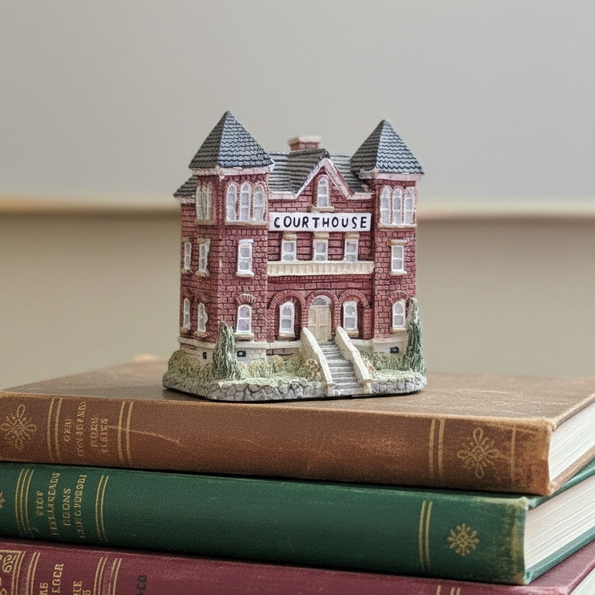 Liberty Falls Courthouse AH39 (1993) | Vintage Miniature Village Building